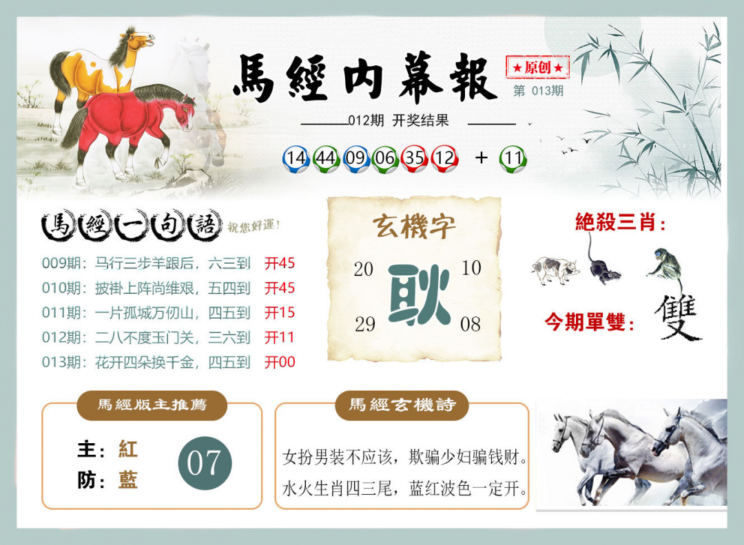 013期马经内幕报[图]